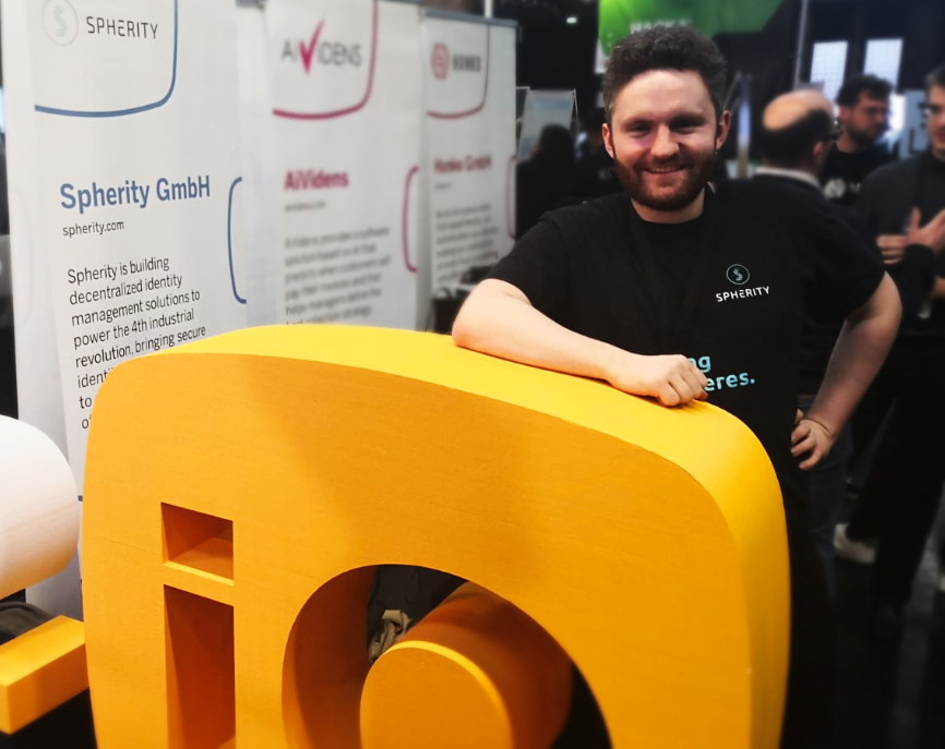 Spherity Product Owner attending SAP IO event